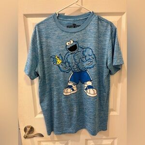10/$20 🔥Sesame Street Cookie Monster Blue ‎ T-Shirt
